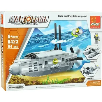 ostatní stavebnice Stavebnice 94 dílků War Power - nukleární ponorka