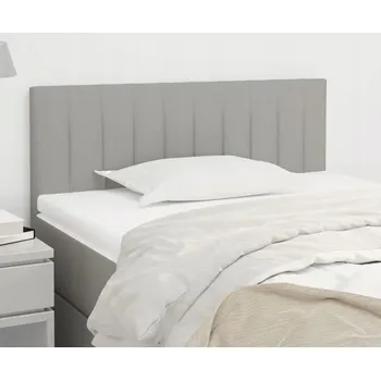 Čelo postele, světle šedé, 80x5x78/88 cm, látka