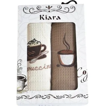 Utěrka Dárková sada utěrek Kiara Cappuccino 50x70 cm 2 ks