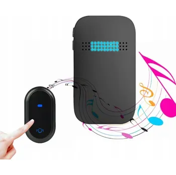 Domovní zvonek BEZDRÁTOVÝ VODĚODOLNÝ ZVONEK KE DVEŘÍM/VRATŮM IP68 S DLOUHÝM DOSAHEM