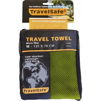 Ručník Rychleschnoucí ručník z mikrovlákna Microfiber Towel M Limetkově zelený TravelSafe W-wa