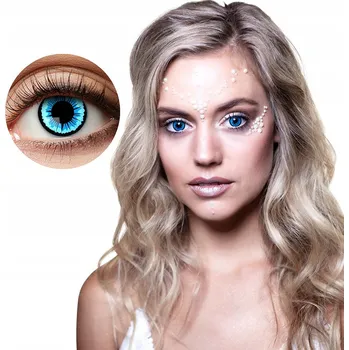 Kontaktní čočky Modré čočky bez dioptrií