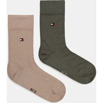 Pánské ponožky Dětské ponožky Tommy Hilfiger 2-pack 391334.9BYA béžová 80X, vel. 35/38