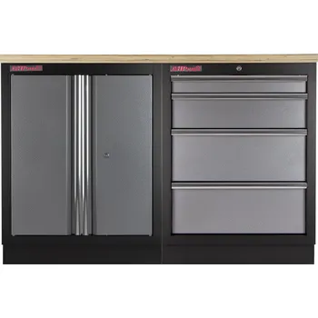 Sestava kvalitních PROFI dílenských skříněk s pracovní deskou - TGS1300BAL07