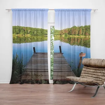 Závěs Sablio Závěs Molo na jezeře: 2ks 140x250cm