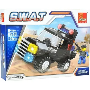 ostatní stavebnice Stavebnice 100 dílků S.W.A.T - obrněné vozidlo