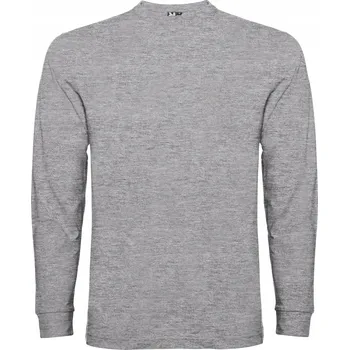 Pánské tričko Pánské Tričko BAVLNA s dlouhým rukávem Roly 1204 HEATHER ŠEDÉ L