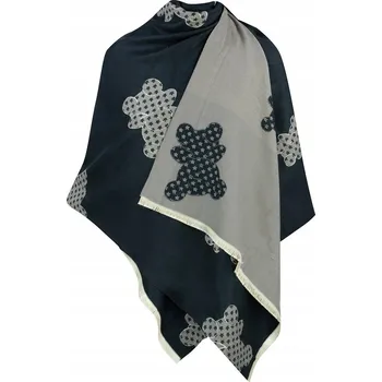 Šála Dámský šál Agrafka špendlíky černý 190 cm