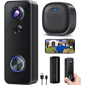 IP kamera VIDEOVRÁTNÍK S 2K KAMEROU 180° PANORAMATICKÝ, AI DETEKCE, NOČNÍ VIDĚNÍ IP65