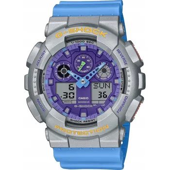 Hodinky CASIO G-SHOCK Analogově-Digitální GA-100 Series Casio-GA-100EU-8A2ER