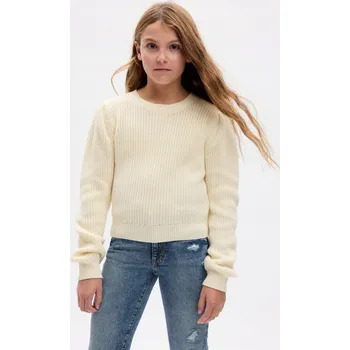 Dívčí svetr GAP dětský svetr béžový bavlna velikost M