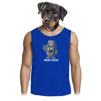 Pánské tílko Bastard Dneska zasunu pánské tílko Royal Blue