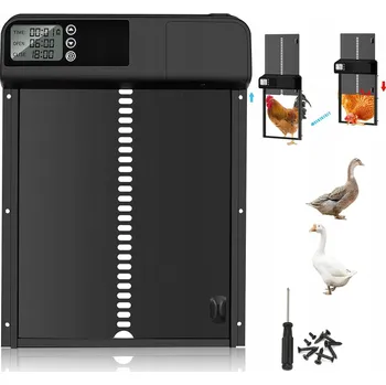 Automatická dvířka do kurníku s LCD senzorem světla a časovačem