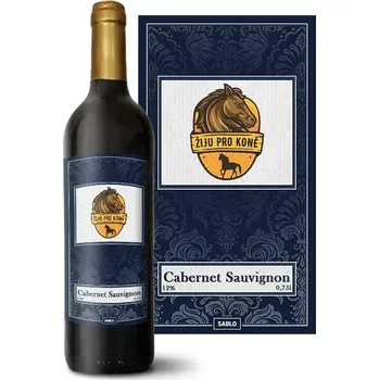 Víno Sablio Červené víno Žiju pro koně: 0,75 l