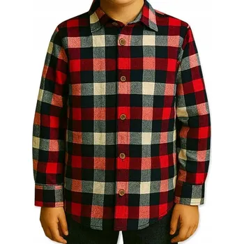 Skříň - Dětské bavlna tričko Malolata s dlouhým rukávem, červené, velikost 110