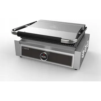 Kuchyňský gril Kontaktní elektrický gril Saro PG 1B stříbrný/šedý 2200 W