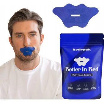 Náplast Náplasti na ústa na spaní Bedrock MODRÉ (30 ks)