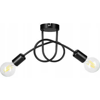 Závěsné svítidlo LED-ONE černé kovové 2xE27 moderní