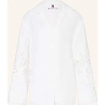 Tommy Hilfiger Dámská Halenka Se Lnem A Děrovanou Krajkou,...