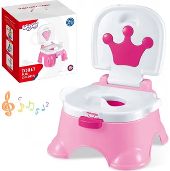 Doplněk pro panenku Dětský první nočník s hudbou 3v1 + stupátko