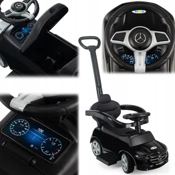 Odrážedlo Odrážedlo Coil Mercedes AMG C63 s tlačným zařízením, černé