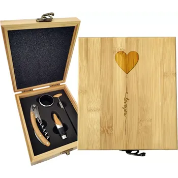 Víno Sablio Dárková sada na víno I love you: 147×168×49 mm