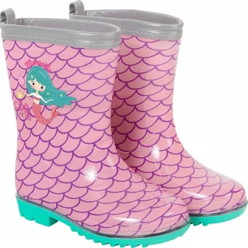 Dívčí obuv Holínky Cool Kids Mořská panna, velikost 26/27