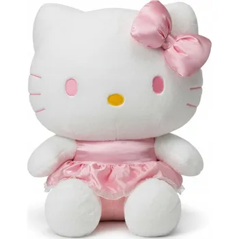 plyšák PLYŠÁK KOČKA 50 CM V RŮŽOVÝCH ŠATECH VELKÝ PLYŠOVÝ MAZLÍČEK PŘÍTULNÍČEK PRO DĚTI