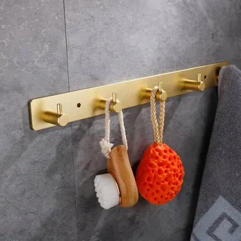 Věšák Tyč s háčky na kolíčky Msanit zlatá