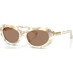 Sluneční brýle Dolce & Gabbana DG4519 34617354 Pearl havana cream/Jednobarevná hnědá