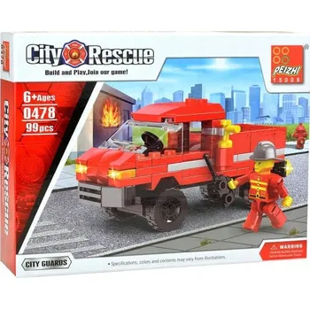 ostatní stavebnice Stavebnice 99 dílků City Rescue - hasičské auto