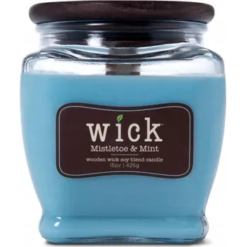 Svíčka Tradiční sójová svíčka Mistletoe & Mint Colonial Candle