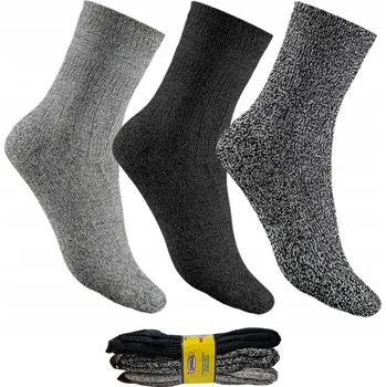 Pánské oblečení Skarpex Ponožky PONOŽKY VLNĚNÉ BEZTLAKOVÉ Frotkové Trekkingové vícebarevné velikost 39-42