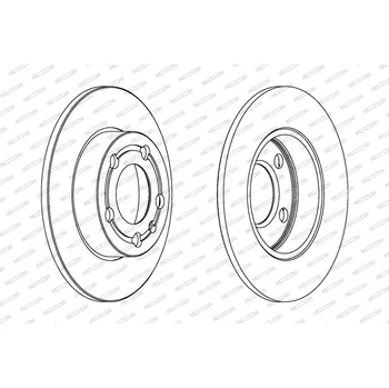 Brzdový kotouč Brzdový kotouč FERODO DDF1233C