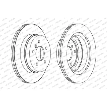 Auto-moto Brzdový kotouč FERODO DDF1697C