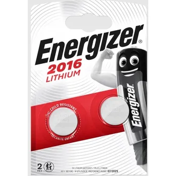 Článková baterie Speciální baterie Energizer 3V CR2016 2 ks