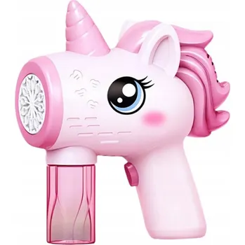 Bublifuk Pistole na bubliny, strojek na bubliny jednorožec