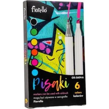 Zvýrazňovač Popisovač Airbrush Fiorello GR-5604 6 barev