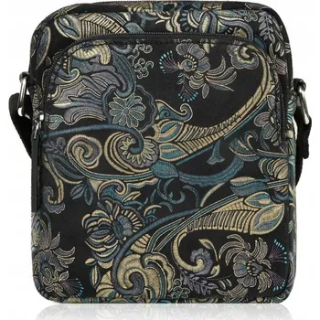 Dámská kožená kabelka kabelka přes rameno s orientálním vzorem Paolo Peruzzi T-63