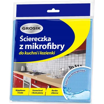 Utěrka Mikrovláknová Utěrka (mikrovlákno) Grosik v balení po 1 ks modrá