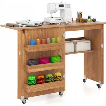 Psací stůl Obdélníkový psací stůl Costway 40 x 118,5 x 79,5 cm, přírodní dub