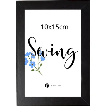 Obraz Rámeček na fotografii 10x15 černý, moderní MDF