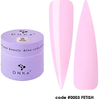 Lak na nehty DNKa Jelly gelový Stavební Gel Gel #0003 Fetish 15ml