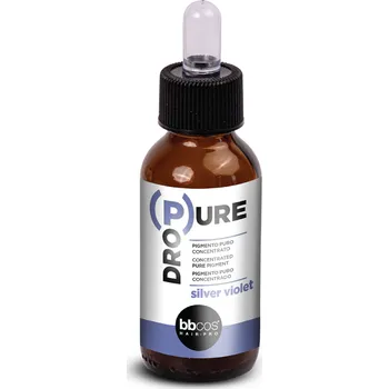 Barva na vlasy BBcos Dropure pigmentové kapky 50 ml - SILVER VIOLET