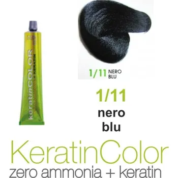 Barva na vlasy BBcos barva na vlasy s keratinem Keratin Color 1/11 100 ml