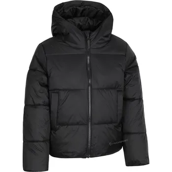 4F CHLAPECKÁ ZIMNÍ TEPLÁ BUNDA PROŠÍVANÁ S VÝPLNÍ Z PEŘÍ S KAPUCÍ / vel 152