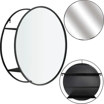 Zrcadlo Nástěnné Zrcadlo HowHomely s kruhovým kovovým rámem 45 x 0 mm