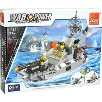 ostatní stavebnice Stavebnice 213 dílků War Power - bitevní loď