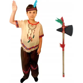 Karnevalový kostým Indiánský kostým Party Tino vel. 122-128