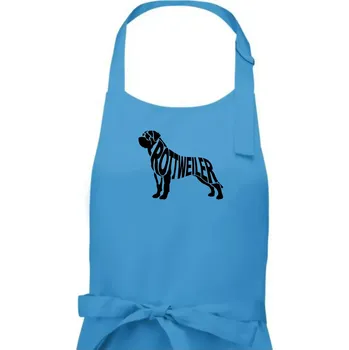 Kuchyňská zástěra Rotvajler - Dámská zástěra na vaření - Univerzální velikost ( Světlý tyrkys )